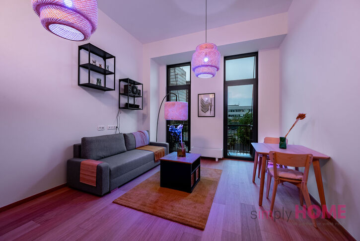 Pronájem loftového bytu 1+kk/balkón + sklep, 37/4/4 m2, ulice V Háji, Praha 7 - Holešovice