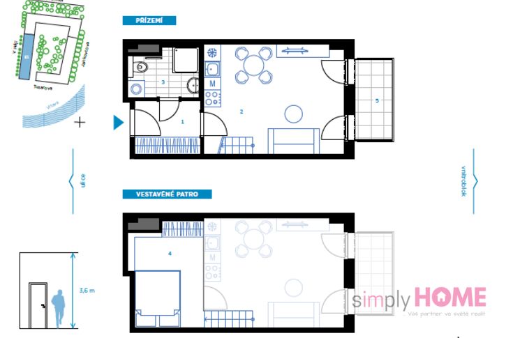 Pronájem loftového bytu 1+kk/balkón + sklep, 37/4/4 m2, ulice V Háji, Praha 7 - Holešovice